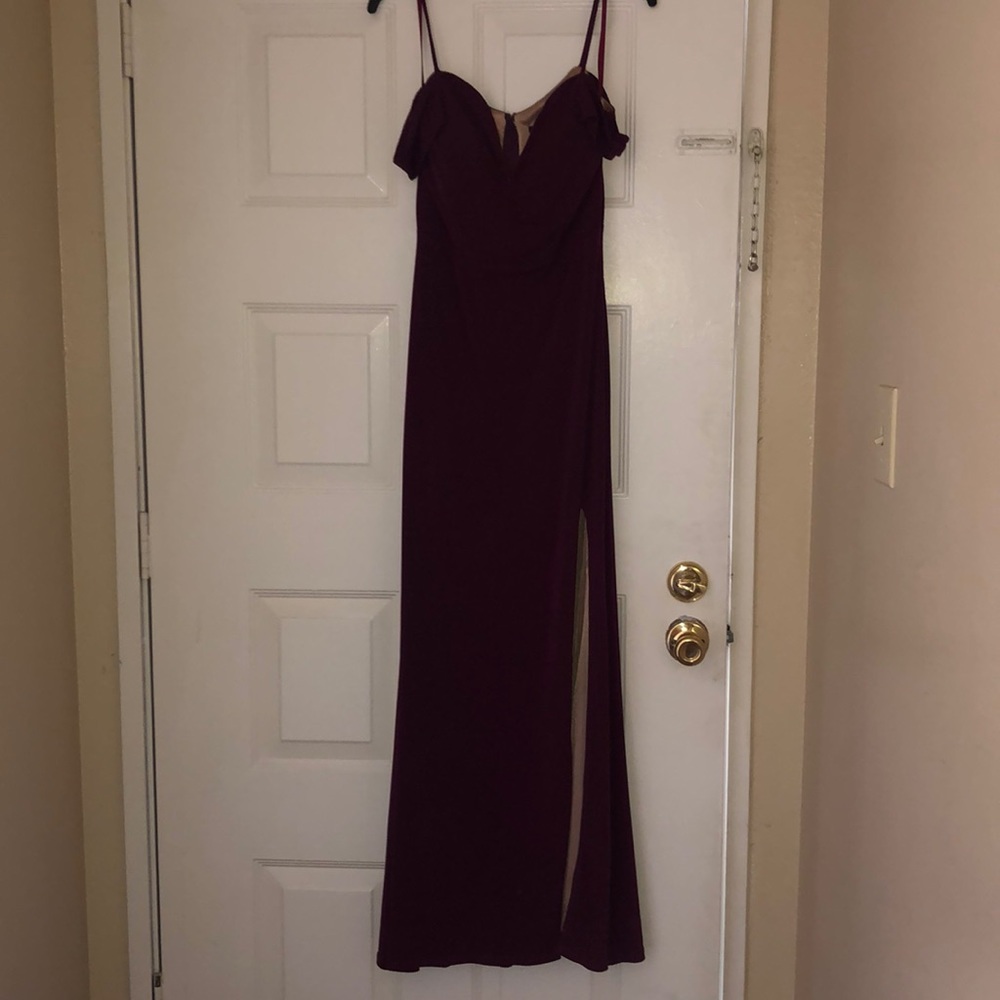 Long prom dress. Wine color. Worn once